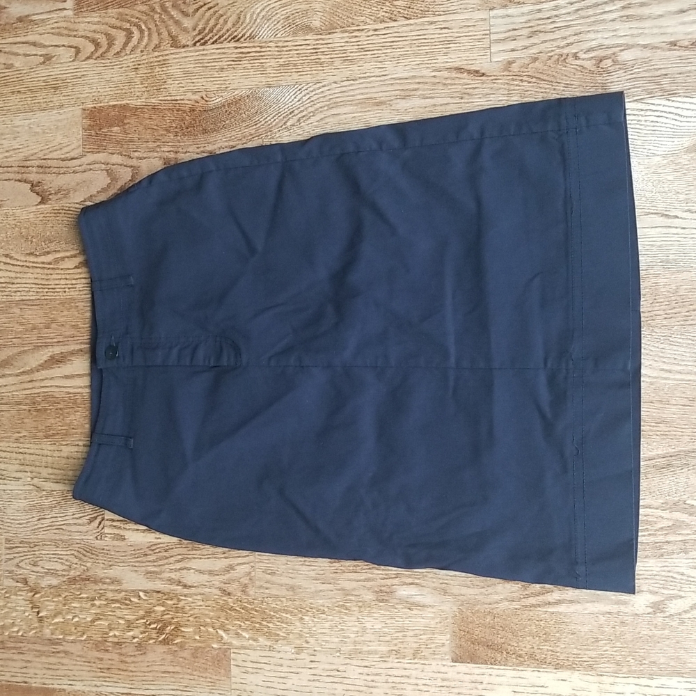 (6) MEXX Black Pencil Skirt Real Pockets Midi Length Business Office Formal